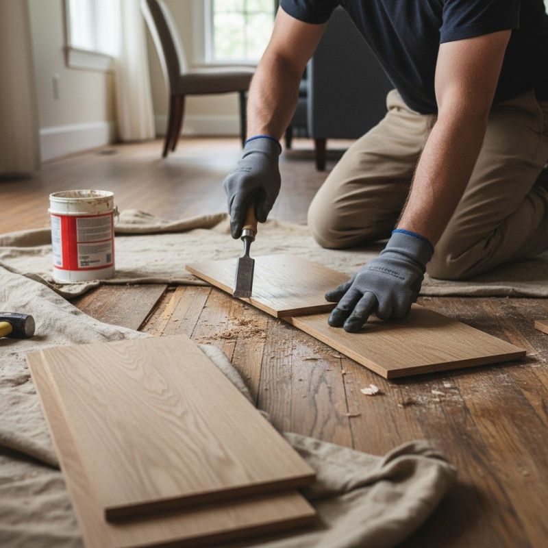 Local Wood Floor Repair pros at work