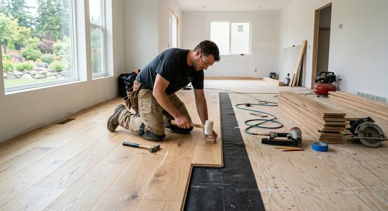 Oak Floor Installation in Manassas, VA
