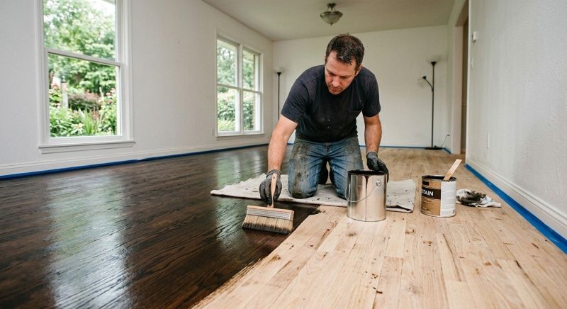 Oak Floor Staining in Alpharetta, GA