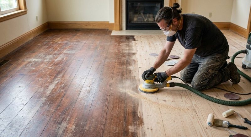 Tiger Wood Floor Refinishing in Overland Park, KS